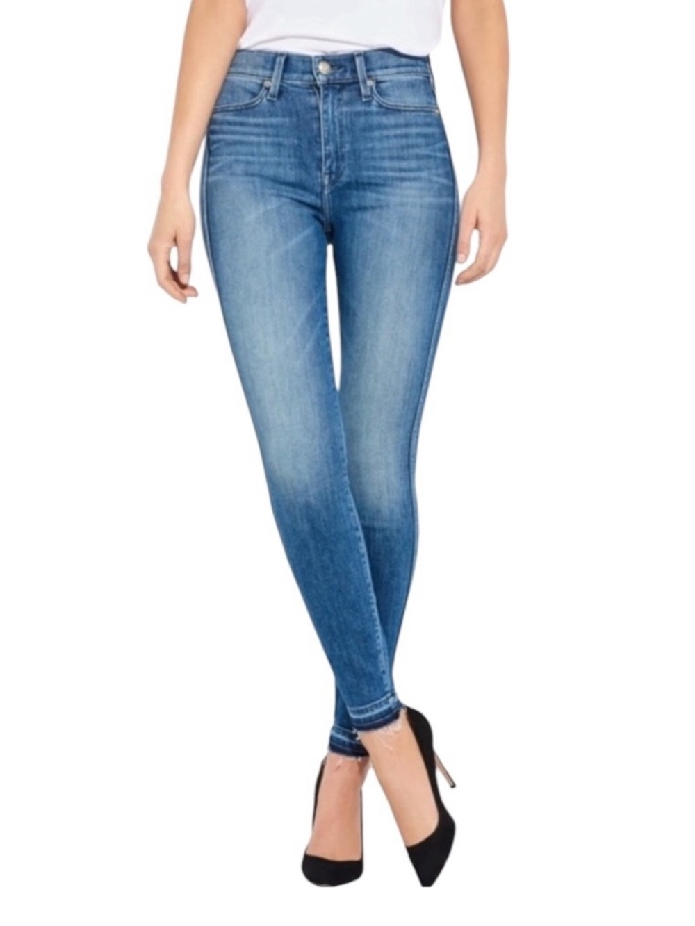 AYR The Riser Jeans 25x32 Medium Wash High Rise Skinny Denim